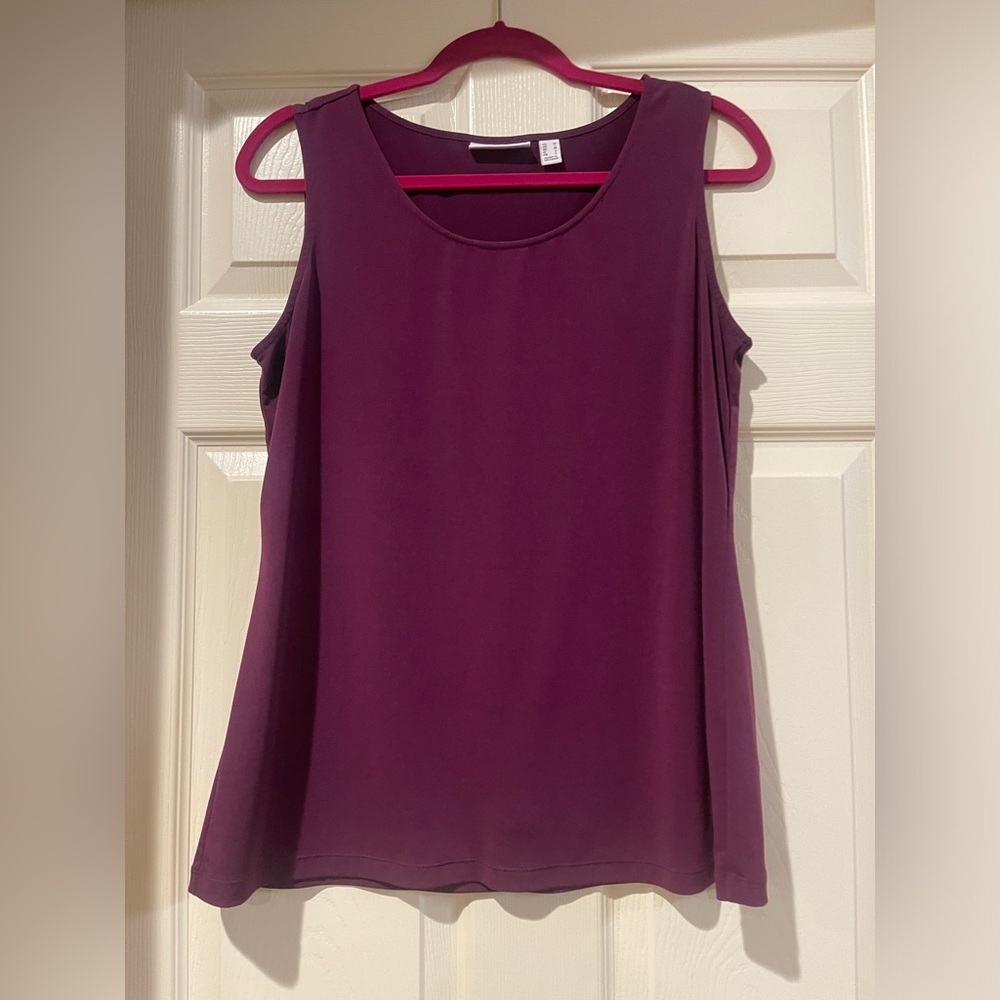 Susan Graver tank top wine color